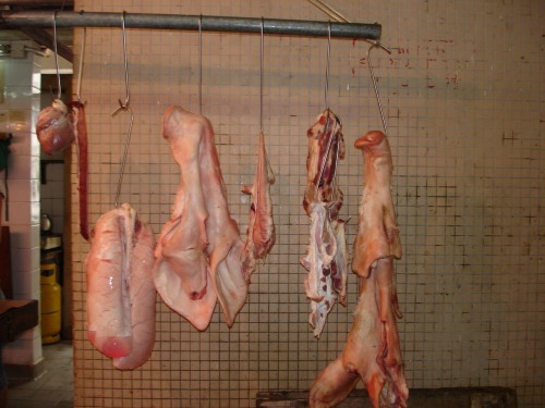 meat hanging